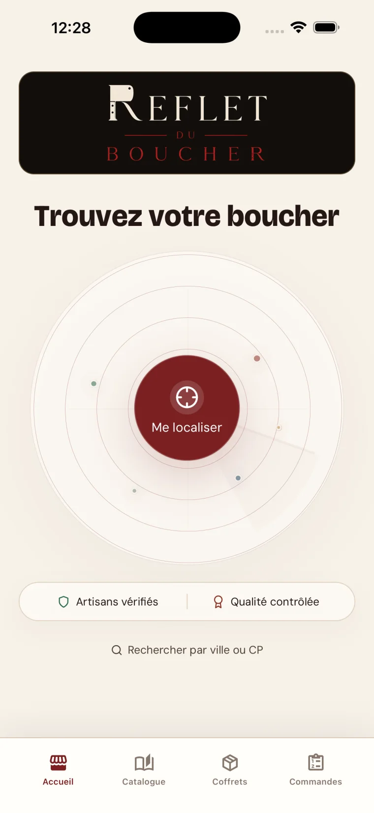 Trouvez votre boucher avec le radar